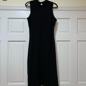 Old Navy black midi dress